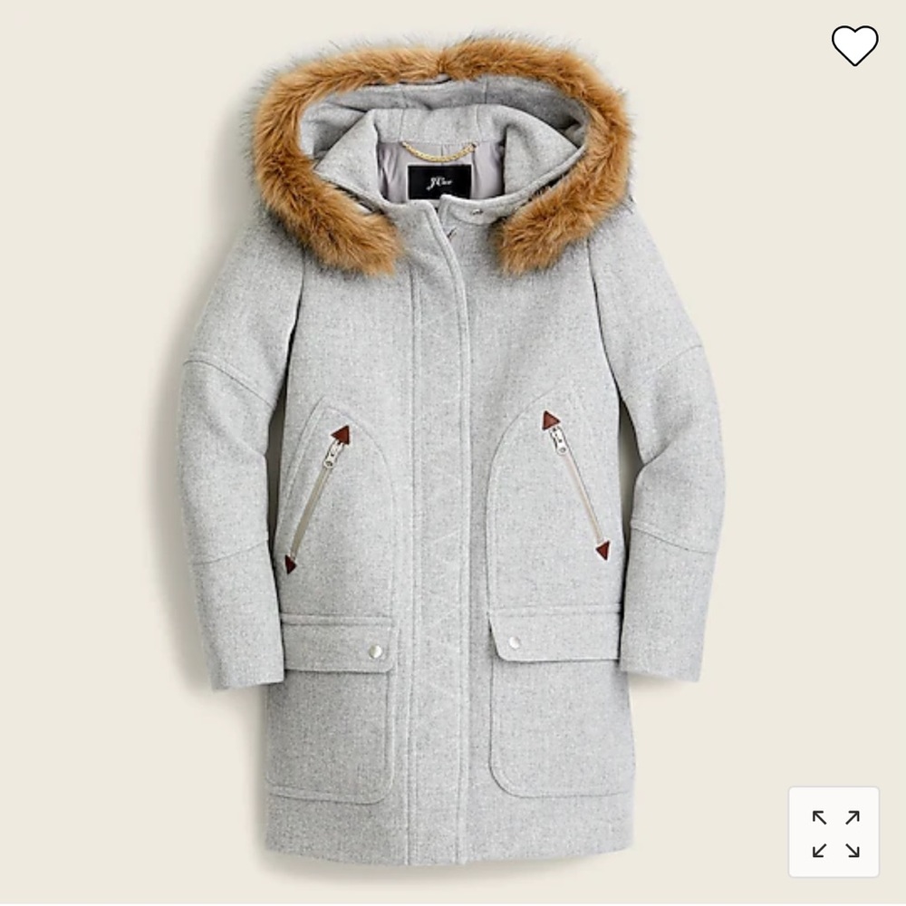 NWT Chateau parka in Italian stadium-cloth wool